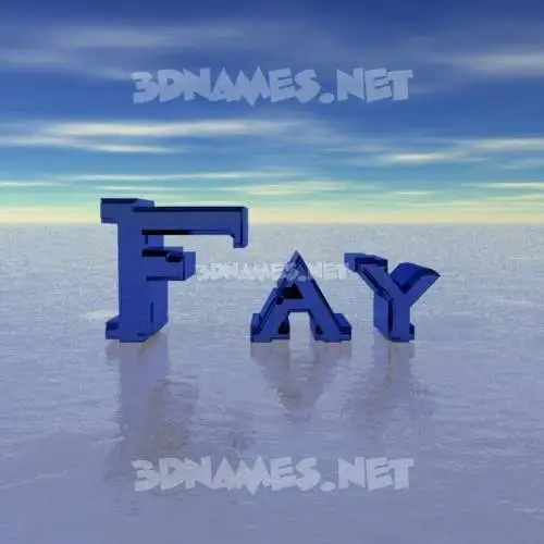 fay in Horizon style - 3D name wallpaper