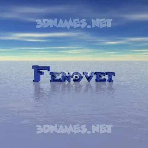 fenovet in Horizon style - 3D name wallpaper