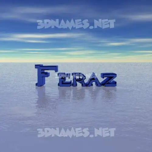 feraz in Horizon style - 3D name wallpaper feraz in Horizon style - 3D name wallpaper