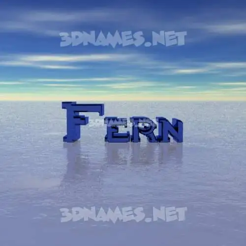 fern in Horizon style - 3D name wallpaper fern in Horizon style - 3D name wallpaper