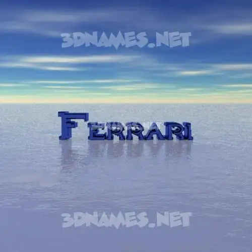 ferrari in Horizon style - 3D name wallpaper ferrari in Horizon style - 3D name wallpaper