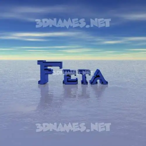 feta in Horizon style - 3D name wallpaper feta in Horizon style - 3D name wallpaper