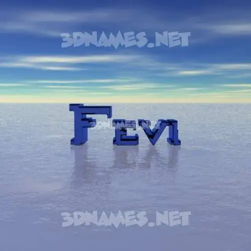 fevi in Horizon style - 3D name wallpaper fevi in Horizon style - 3D name wallpaper