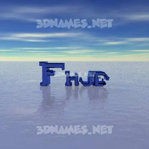 fhjd in Horizon style - 3D name wallpaper fhjd in Horizon style - 3D name wallpaper