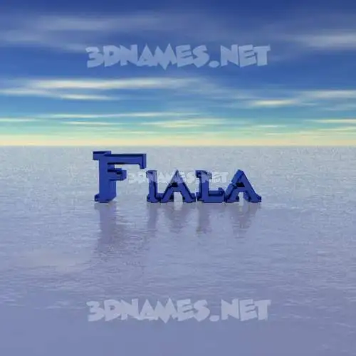 fiala in Horizon style - 3D name wallpaper fiala in Horizon style - 3D name wallpaper