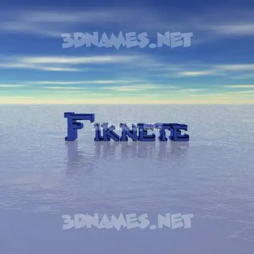 fiknete in Horizon style - 3D name wallpaper fiknete in Horizon style - 3D name wallpaper