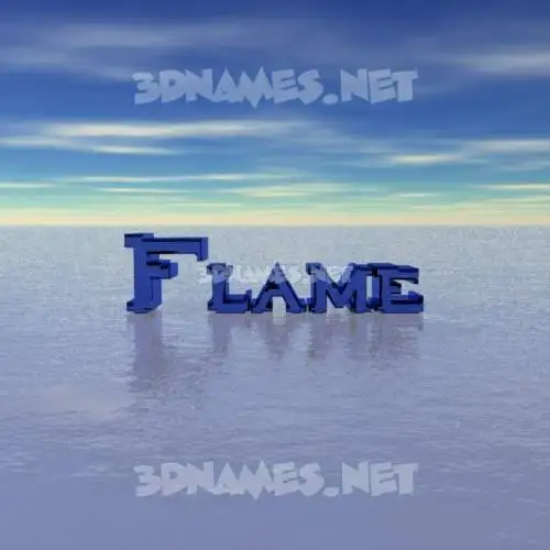 flame in Horizon style - 3D name wallpaper flame in Horizon style - 3D name wallpaper