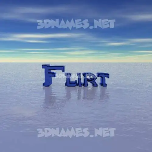 flirt in Horizon style - 3D name wallpaper flirt in Horizon style - 3D name wallpaper