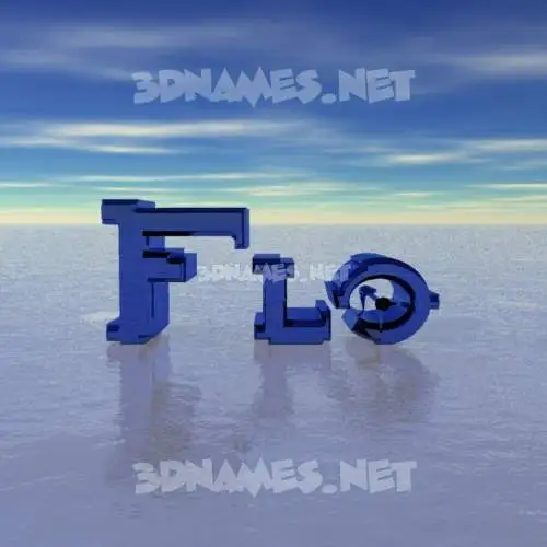 flo in Horizon style - 3D name wallpaper flo in Horizon style - 3D name wallpaper