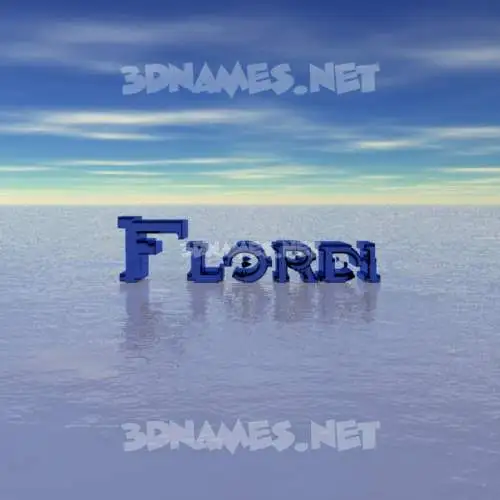 flordi in Horizon style - 3D name wallpaper