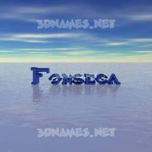 fonseca in Horizon style - 3D name wallpaper