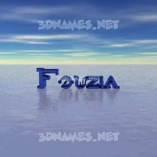 fouzia in Horizon style - 3D name wallpaper fouzia in Horizon style - 3D name wallpaper