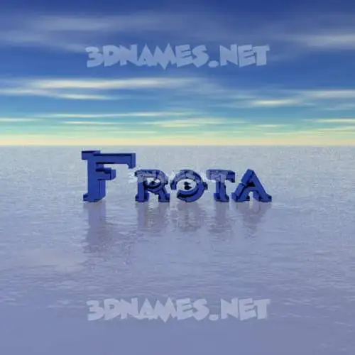 frota in Horizon style - 3D name wallpaper frota in Horizon style - 3D name wallpaper