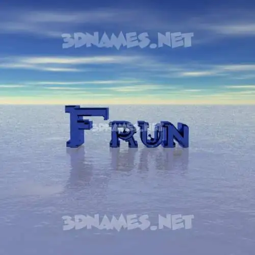 frun in Horizon style - 3D name wallpaper frun in Horizon style - 3D name wallpaper