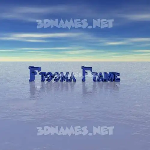 ftooma ftame in Horizon style - 3D name wallpaper ftooma ftame in Horizon style - 3D name wallpaper