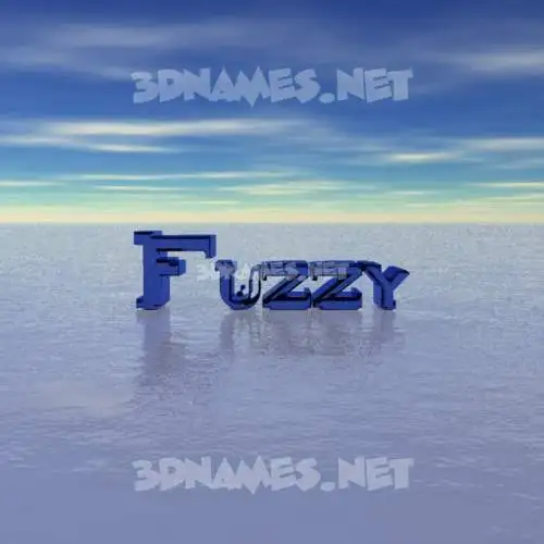 fuzzy in Horizon style - 3D name wallpaper