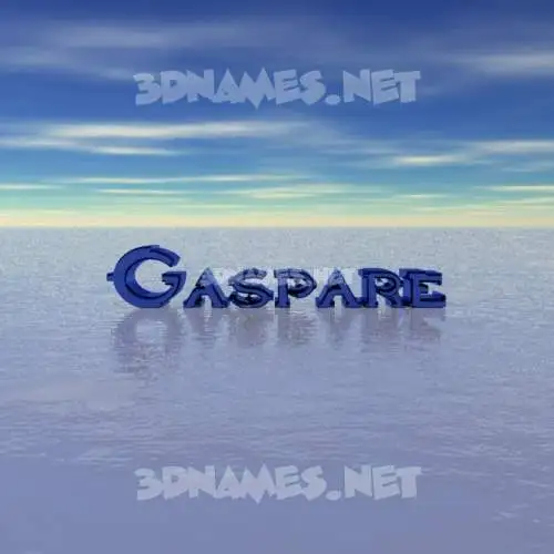 gaspare in Horizon style - 3D name wallpaper