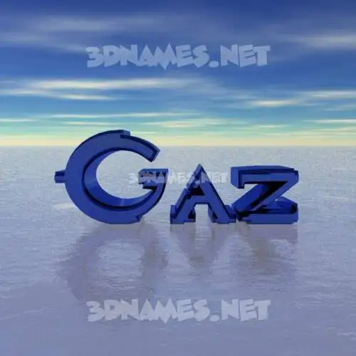 gaz in Horizon style - 3D name wallpaper gaz in Horizon style - 3D name wallpaper