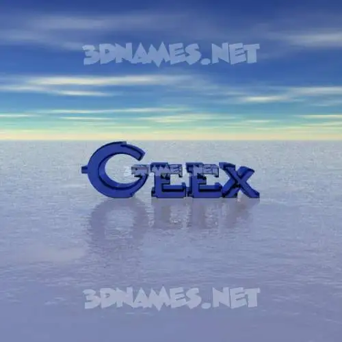 geex in Horizon style - 3D name wallpaper geex in Horizon style - 3D name wallpaper