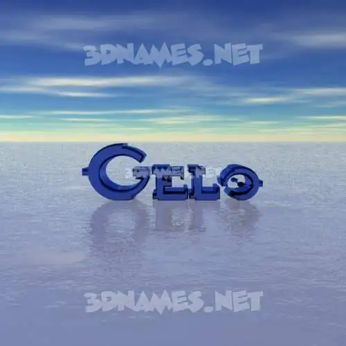 gelo in Horizon style - 3D name wallpaper gelo in Horizon style - 3D name wallpaper