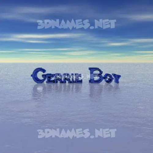 gerrie boy in Horizon style - 3D name wallpaper