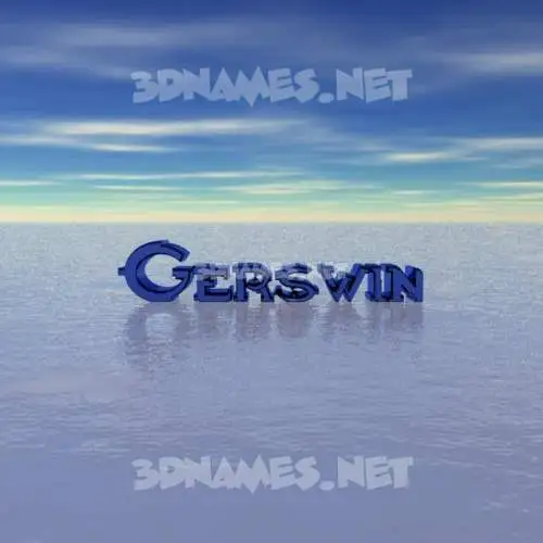 gerswin in Horizon style - 3D name wallpaper gerswin in Horizon style - 3D name wallpaper