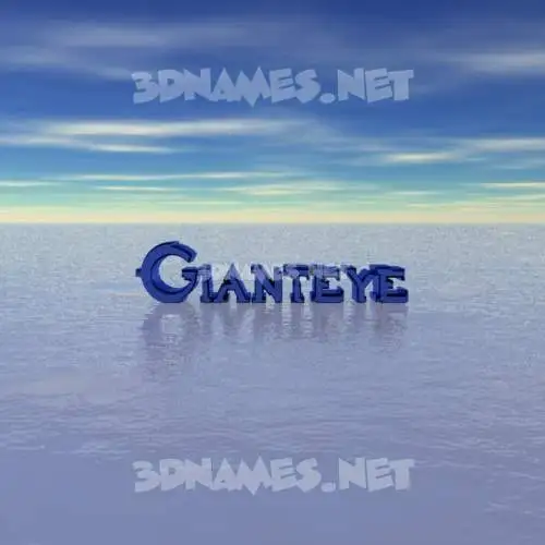 gianteye in Horizon style - 3D name wallpaper gianteye in Horizon style - 3D name wallpaper