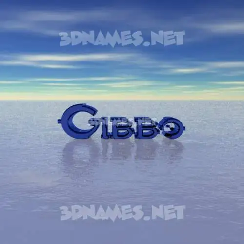 gibbo in Horizon style - 3D name wallpaper gibbo in Horizon style - 3D name wallpaper