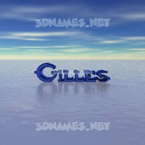 gilles in Horizon style - 3D name wallpaper gilles in Horizon style - 3D name wallpaper