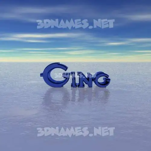 ging in Horizon style - 3D name wallpaper ging in Horizon style - 3D name wallpaper