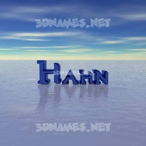hahn in Horizon style - 3D name wallpaper hahn in Horizon style - 3D name wallpaper