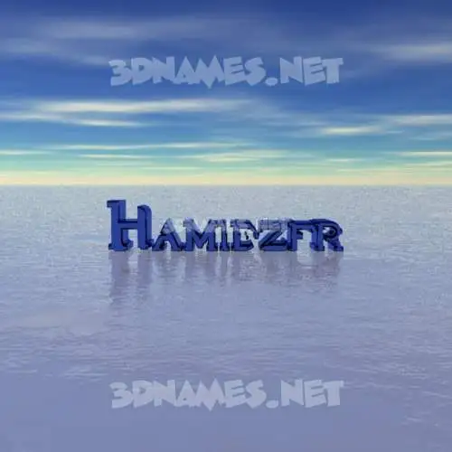hamidzfr in Horizon style - 3D name wallpaper