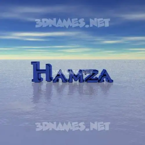hamza in Horizon style - 3D name wallpaper hamza in Horizon style - 3D name wallpaper