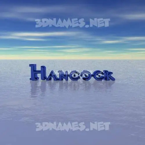 hancock in Horizon style - 3D name wallpaper hancock in Horizon style - 3D name wallpaper