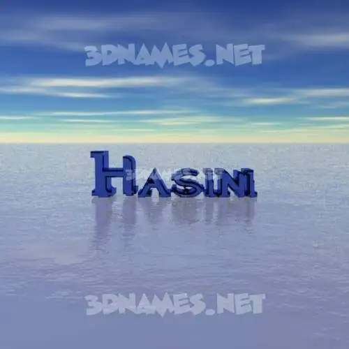hasini in Horizon style - 3D name wallpaper