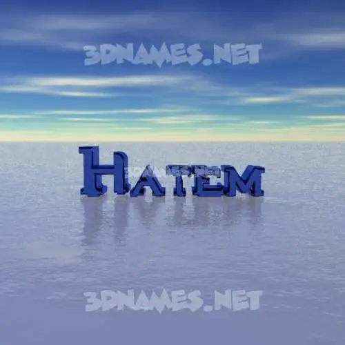 hatem in Horizon style - 3D name wallpaper hatem in Horizon style - 3D name wallpaper