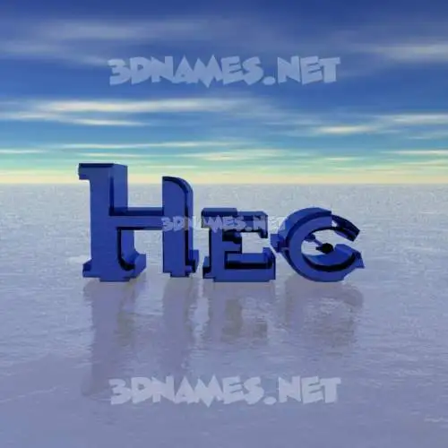 hec in Horizon style - 3D name wallpaper hec in Horizon style - 3D name wallpaper