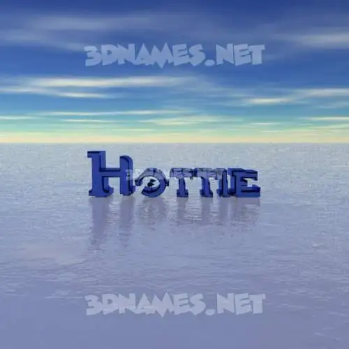 hottie in Horizon style - 3D name wallpaper hottie in Horizon style - 3D name wallpaper