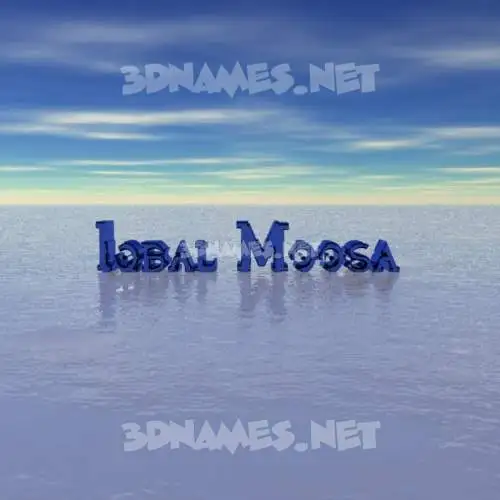 iqbal moosa in Horizon style - 3D name wallpaper iqbal moosa in Horizon style - 3D name wallpaper