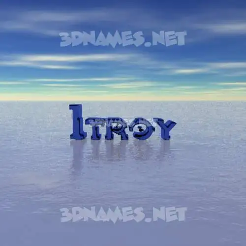 itroy in Horizon style - 3D name wallpaper