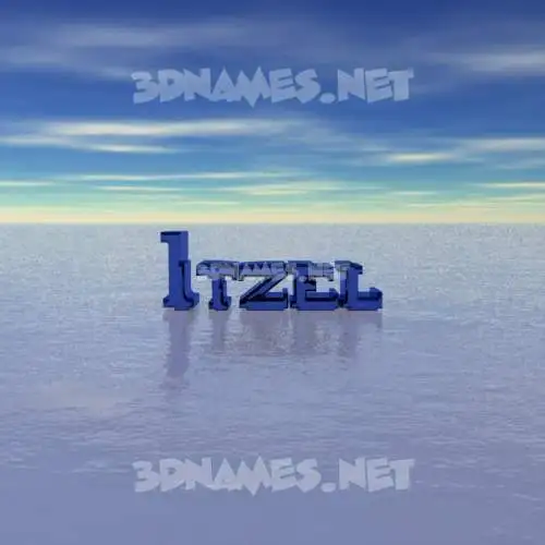 itzel in Horizon style - 3D name wallpaper