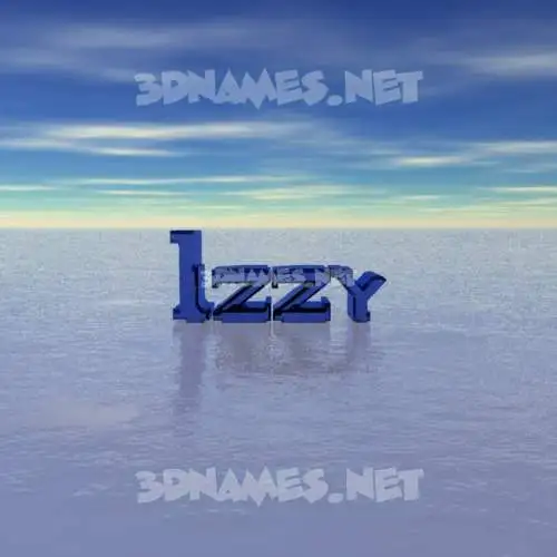izzy in Horizon style - 3D name wallpaper