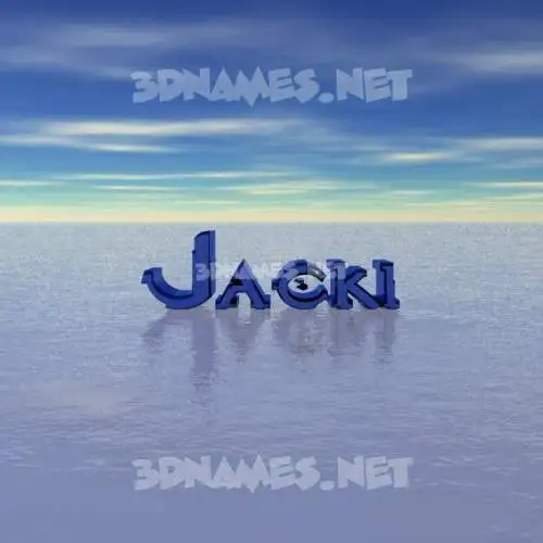 jacki in Horizon style - 3D name wallpaper jacki in Horizon style - 3D name wallpaper