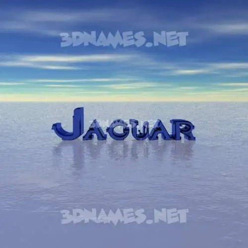 jaguar in Horizon style - 3D name wallpaper jaguar in Horizon style - 3D name wallpaper