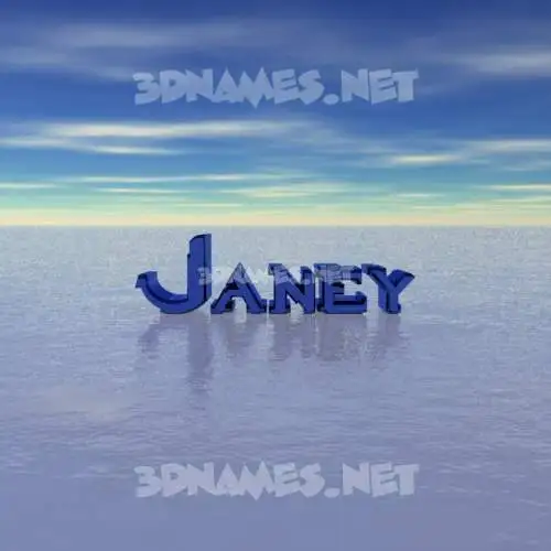 janey in Horizon style - 3D name wallpaper janey in Horizon style - 3D name wallpaper