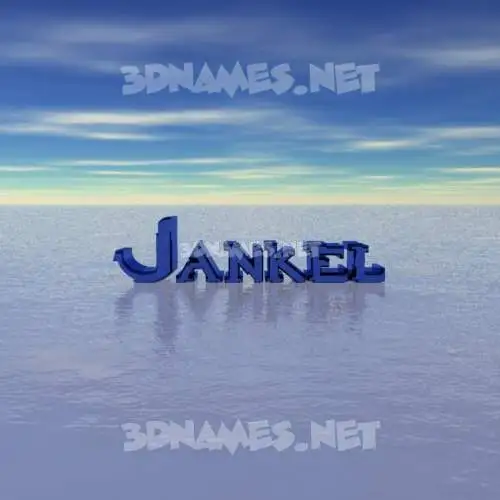 jankel in Horizon style - 3D name wallpaper jankel in Horizon style - 3D name wallpaper