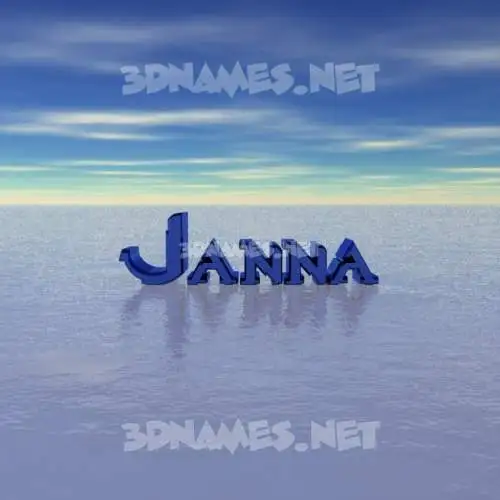 janna in Horizon style - 3D name wallpaper janna in Horizon style - 3D name wallpaper