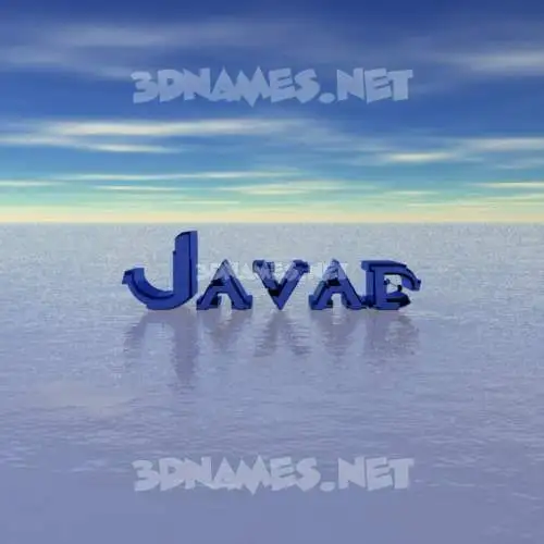 javad in Horizon style - 3D name wallpaper