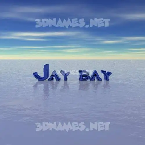 jay bay in Horizon style - 3D name wallpaper