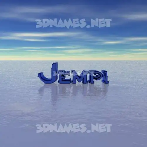 jempi in Horizon style - 3D name wallpaper jempi in Horizon style - 3D name wallpaper